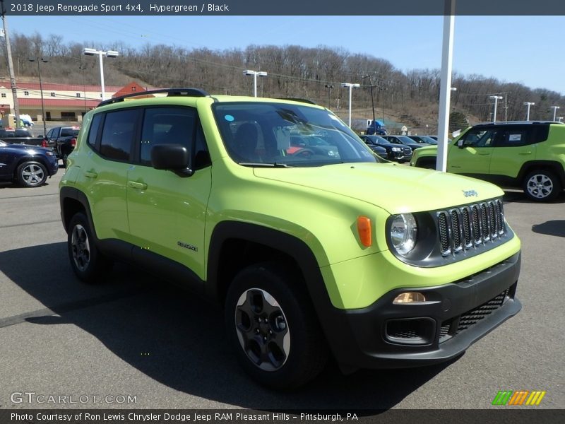 Hypergreen / Black 2018 Jeep Renegade Sport 4x4