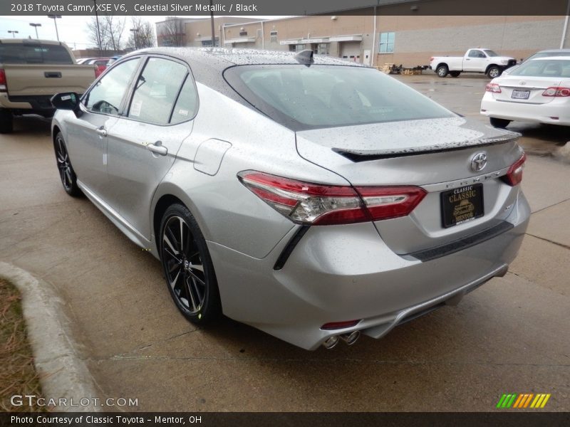 Celestial Silver Metallic / Black 2018 Toyota Camry XSE V6