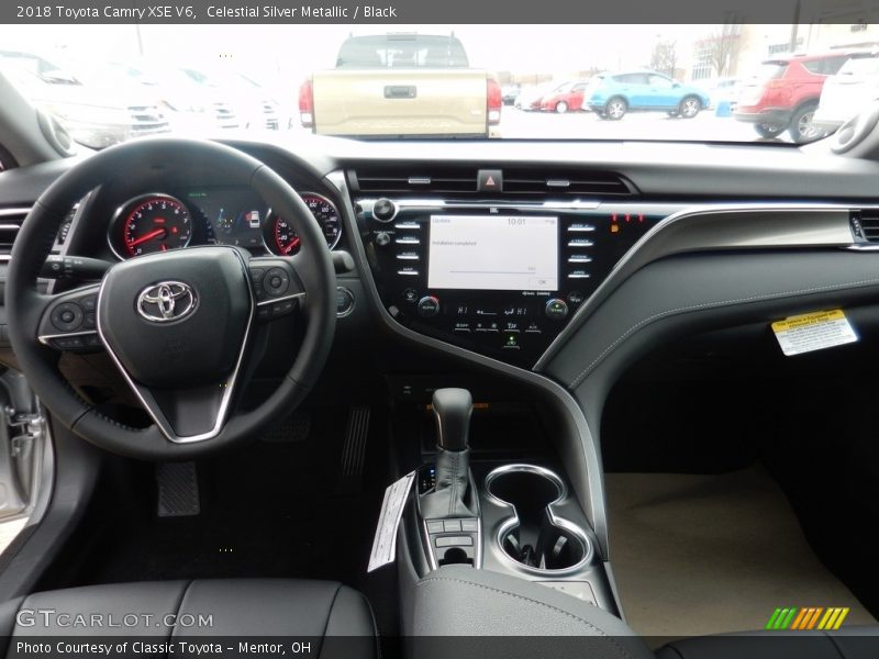 Celestial Silver Metallic / Black 2018 Toyota Camry XSE V6