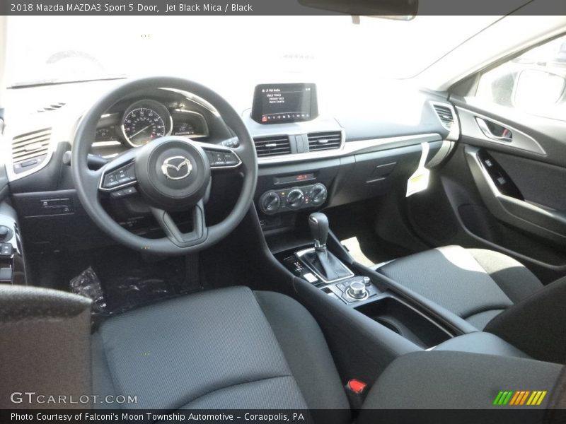 Jet Black Mica / Black 2018 Mazda MAZDA3 Sport 5 Door