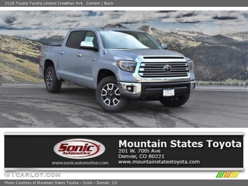 Cement / Black 2018 Toyota Tundra Limited CrewMax 4x4