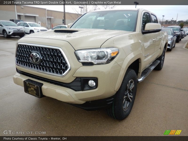 Quicksand / Graphite w/Gun Metal 2018 Toyota Tacoma TRD Sport Double Cab 4x4