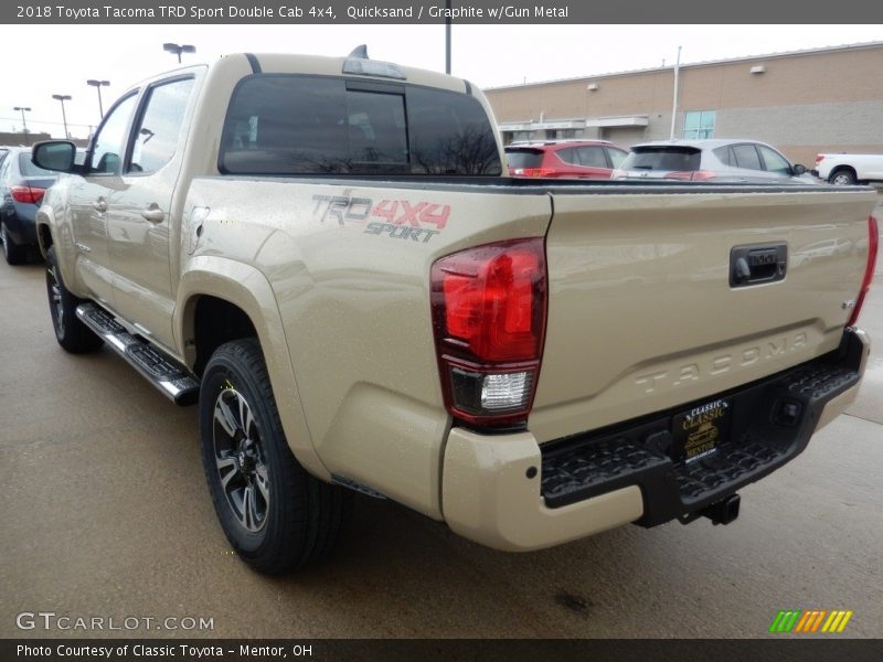 Quicksand / Graphite w/Gun Metal 2018 Toyota Tacoma TRD Sport Double Cab 4x4