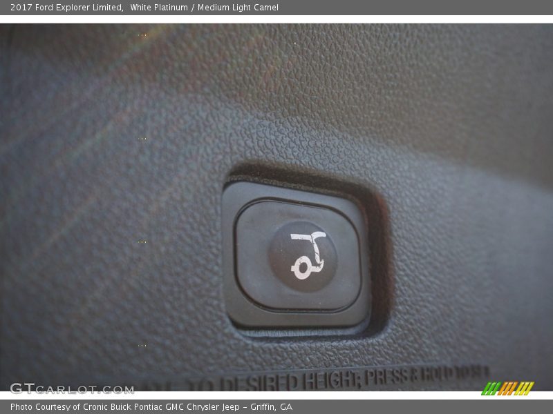 White Platinum / Medium Light Camel 2017 Ford Explorer Limited