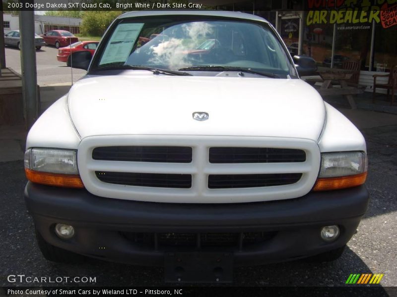 Bright White / Dark Slate Gray 2003 Dodge Dakota SXT Quad Cab