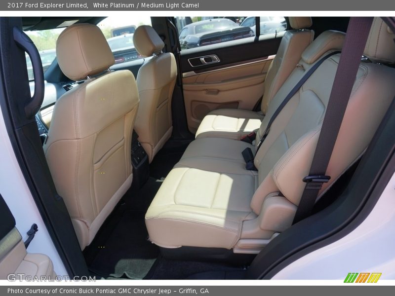 White Platinum / Medium Light Camel 2017 Ford Explorer Limited