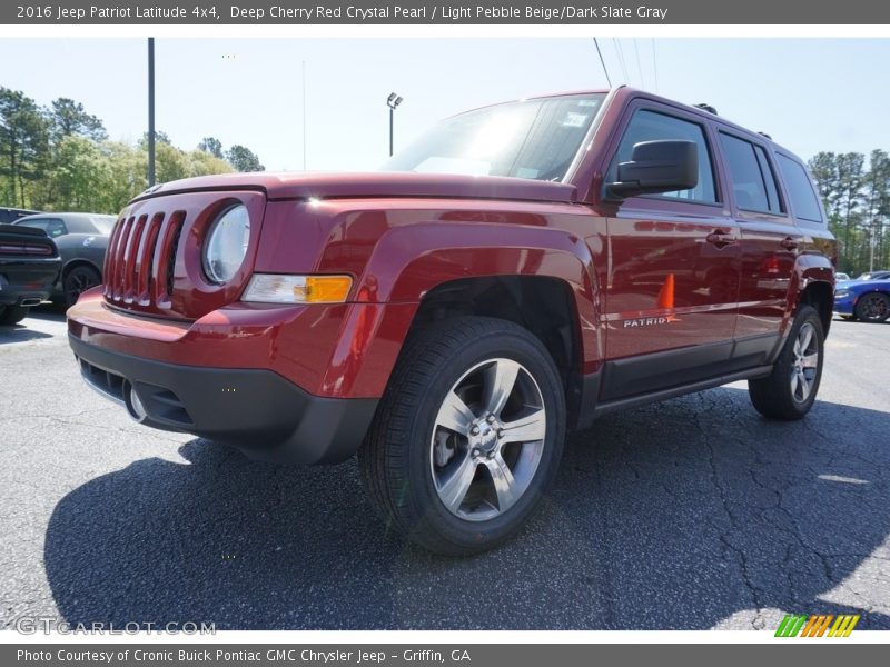 Deep Cherry Red Crystal Pearl / Light Pebble Beige/Dark Slate Gray 2016 Jeep Patriot Latitude 4x4