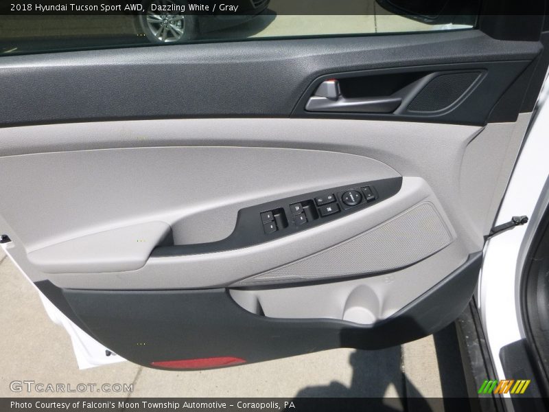 Dazzling White / Gray 2018 Hyundai Tucson Sport AWD