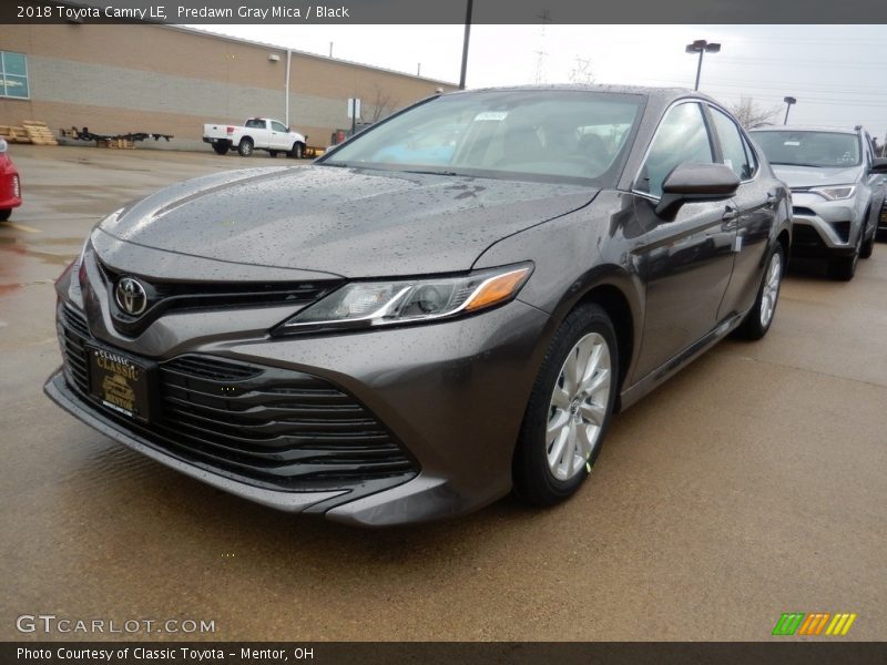 Predawn Gray Mica / Black 2018 Toyota Camry LE