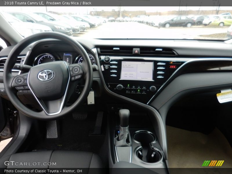 Predawn Gray Mica / Black 2018 Toyota Camry LE