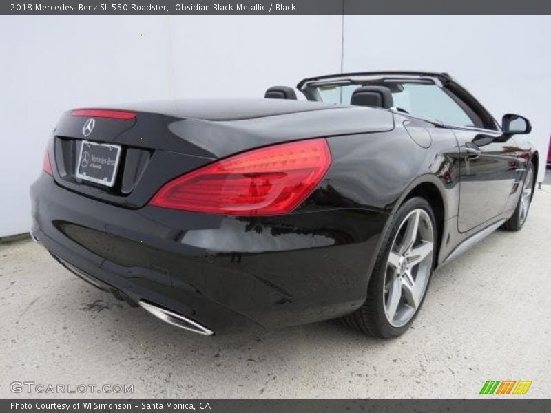 Obsidian Black Metallic / Black 2018 Mercedes-Benz SL 550 Roadster