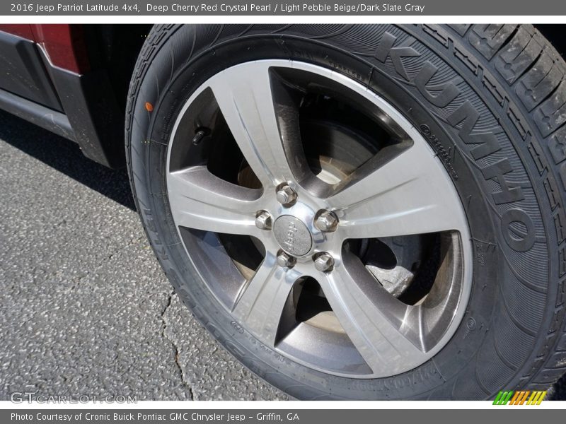 Deep Cherry Red Crystal Pearl / Light Pebble Beige/Dark Slate Gray 2016 Jeep Patriot Latitude 4x4