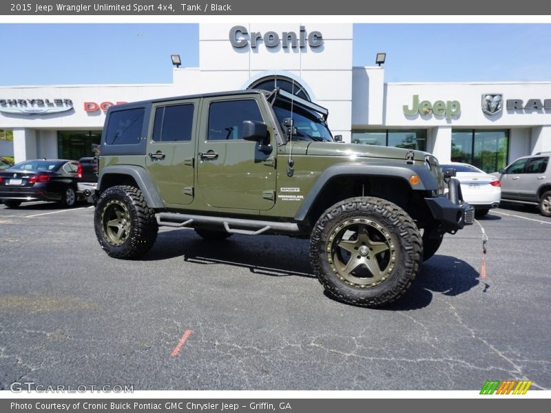 Tank / Black 2015 Jeep Wrangler Unlimited Sport 4x4