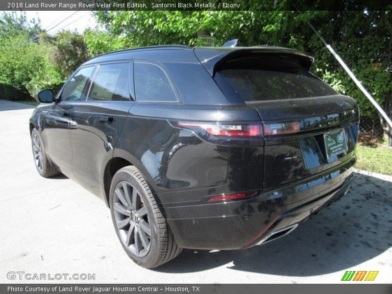 Santorini Black Metallic / Ebony 2018 Land Rover Range Rover Velar First Edition