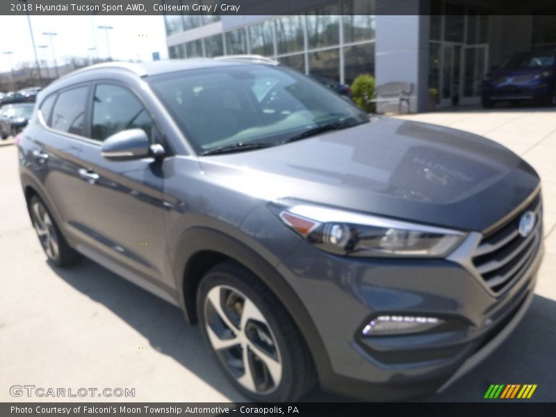 Coliseum Gray / Gray 2018 Hyundai Tucson Sport AWD