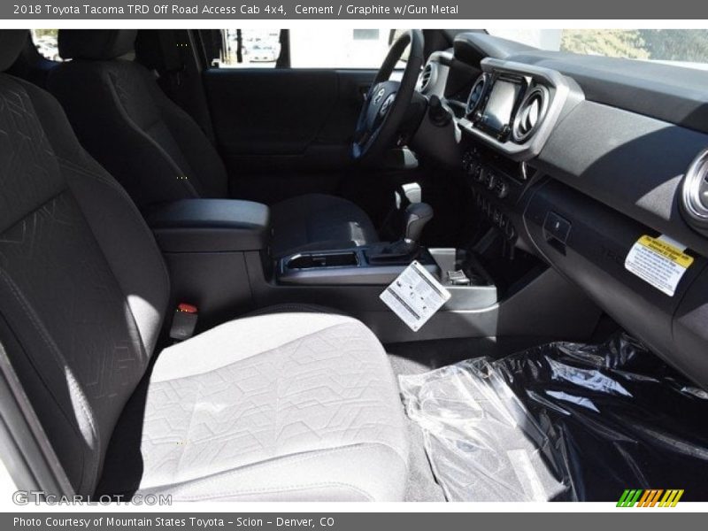 Cement / Graphite w/Gun Metal 2018 Toyota Tacoma TRD Off Road Access Cab 4x4