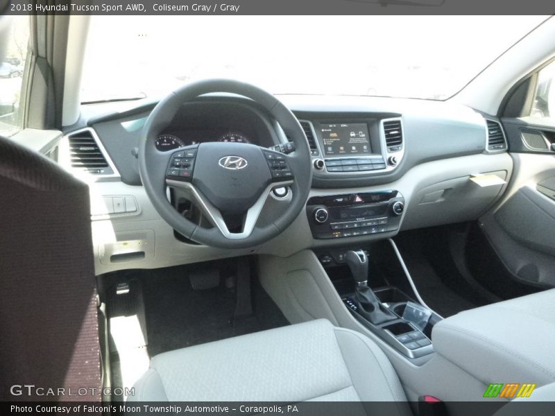  2018 Tucson Sport AWD Gray Interior