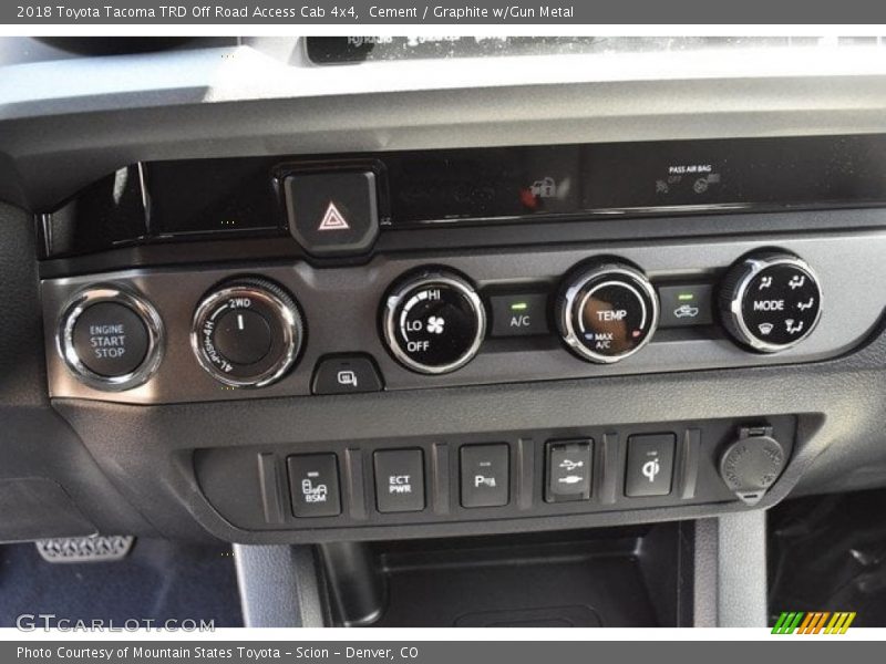 Cement / Graphite w/Gun Metal 2018 Toyota Tacoma TRD Off Road Access Cab 4x4