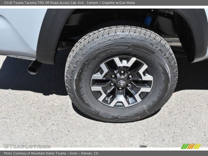 Cement / Graphite w/Gun Metal 2018 Toyota Tacoma TRD Off Road Access Cab 4x4