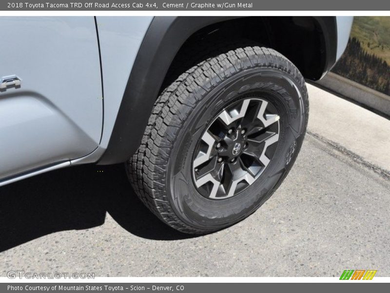 Cement / Graphite w/Gun Metal 2018 Toyota Tacoma TRD Off Road Access Cab 4x4