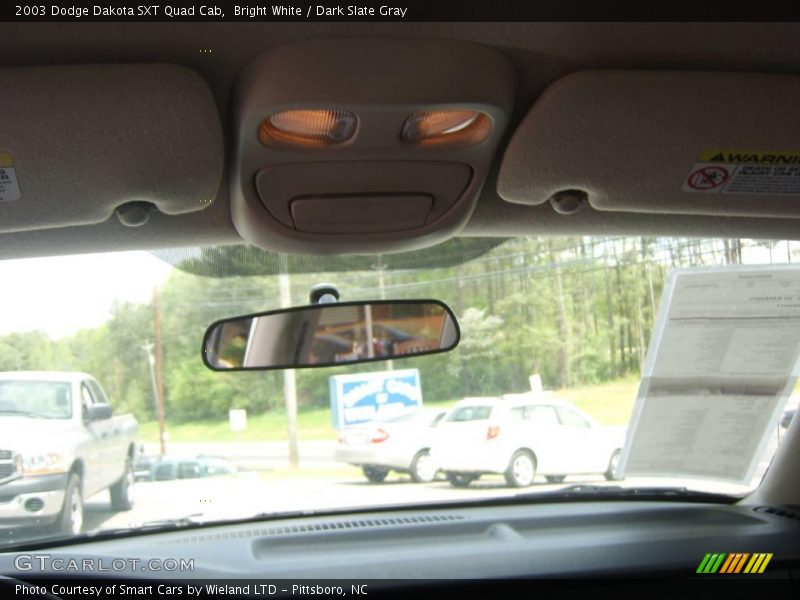 Bright White / Dark Slate Gray 2003 Dodge Dakota SXT Quad Cab
