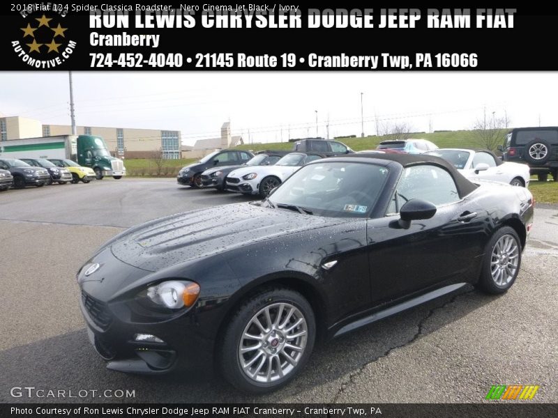 Nero Cinema Jet Black / Ivory 2018 Fiat 124 Spider Classica Roadster