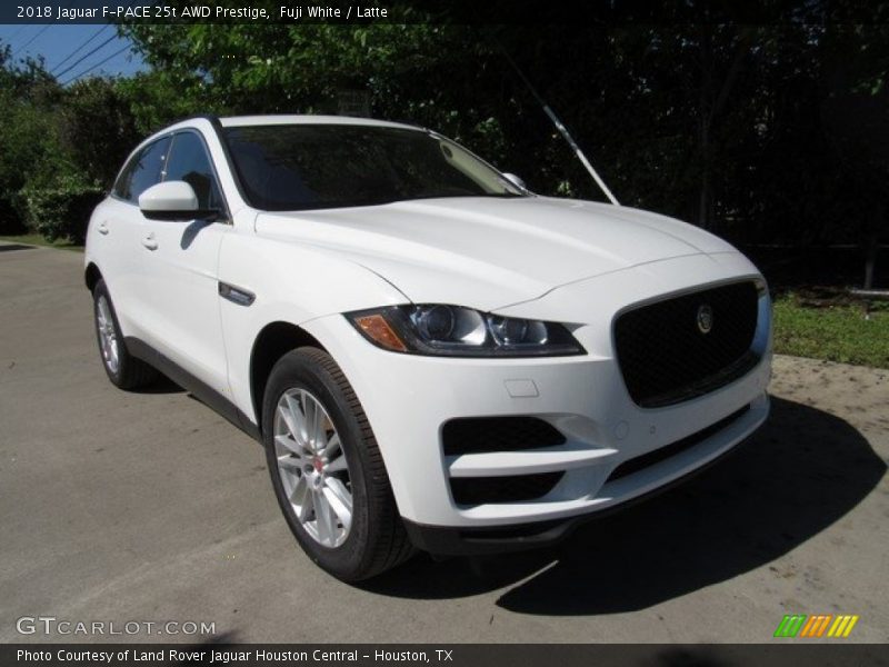 Fuji White / Latte 2018 Jaguar F-PACE 25t AWD Prestige