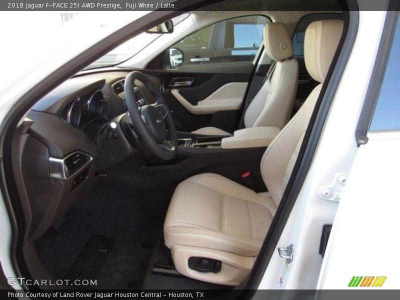 Fuji White / Latte 2018 Jaguar F-PACE 25t AWD Prestige