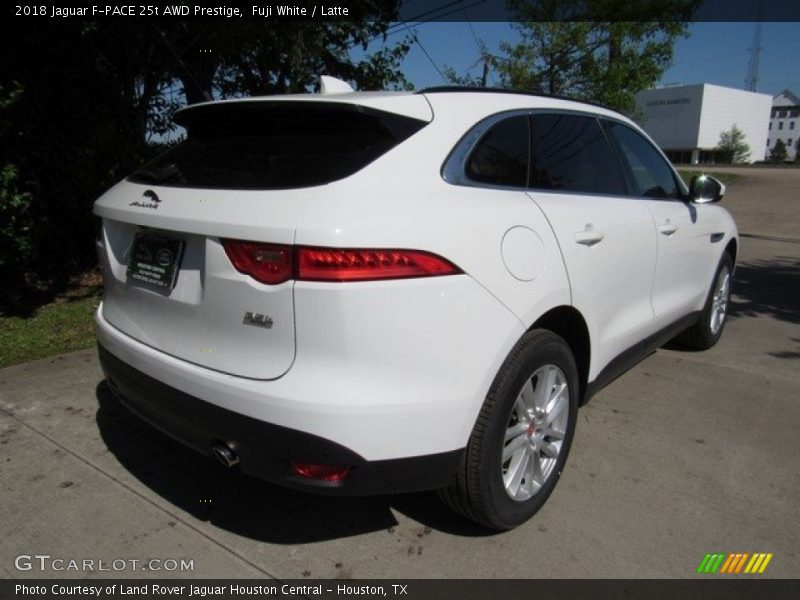 Fuji White / Latte 2018 Jaguar F-PACE 25t AWD Prestige