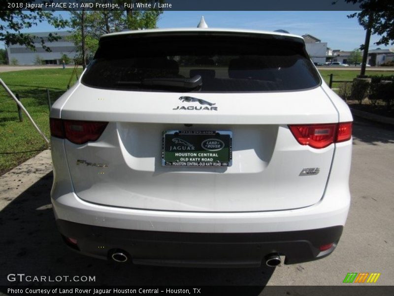 Fuji White / Latte 2018 Jaguar F-PACE 25t AWD Prestige