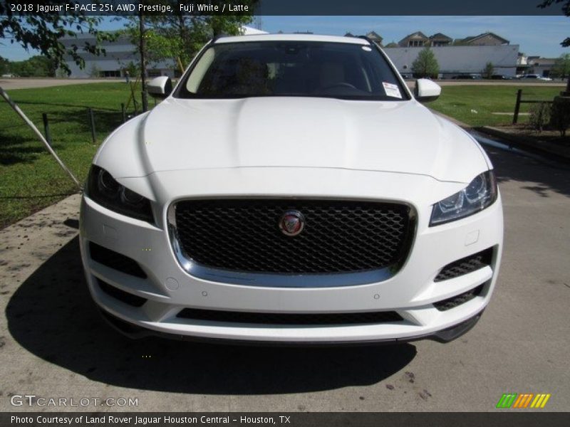 Fuji White / Latte 2018 Jaguar F-PACE 25t AWD Prestige