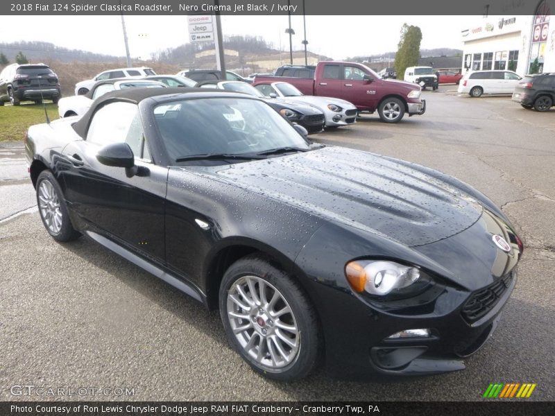 Nero Cinema Jet Black / Ivory 2018 Fiat 124 Spider Classica Roadster