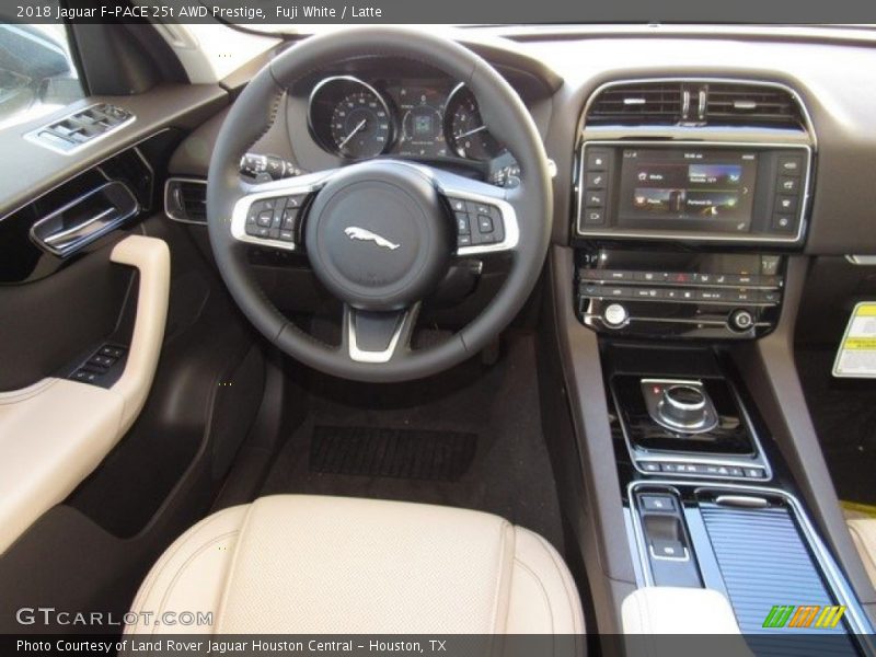 Fuji White / Latte 2018 Jaguar F-PACE 25t AWD Prestige