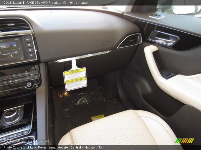 Fuji White / Latte 2018 Jaguar F-PACE 25t AWD Prestige