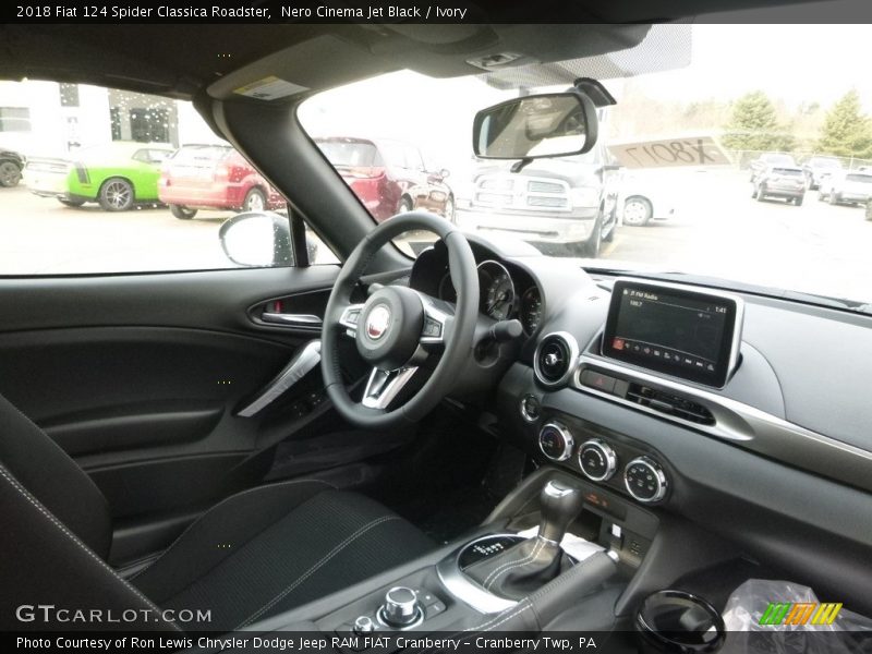 Nero Cinema Jet Black / Ivory 2018 Fiat 124 Spider Classica Roadster