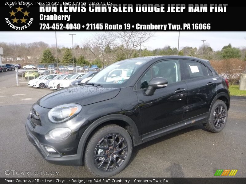 Nero Cinema (Black) / Black 2018 Fiat 500X Trekking AWD
