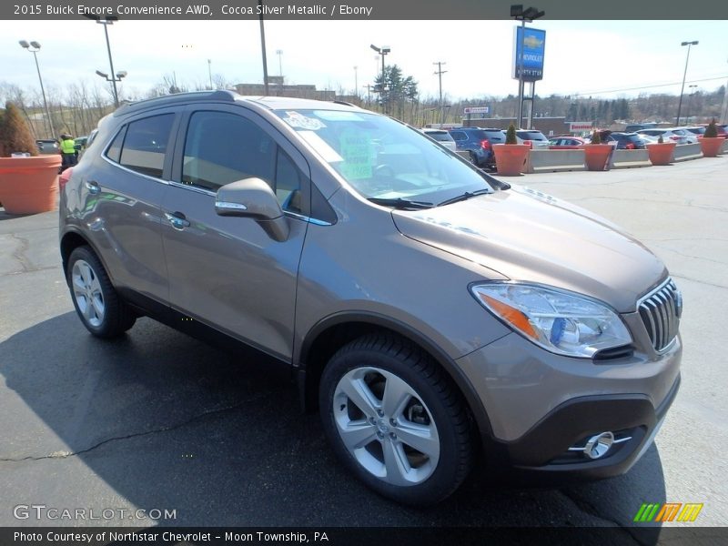 Cocoa Silver Metallic / Ebony 2015 Buick Encore Convenience AWD