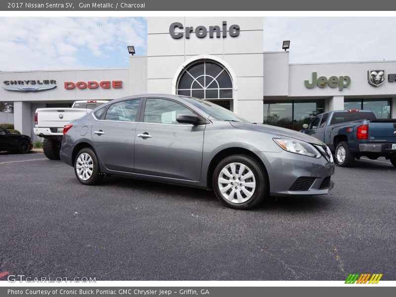 Gun Metallic / Charcoal 2017 Nissan Sentra SV