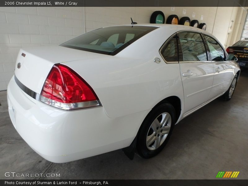White / Gray 2006 Chevrolet Impala LS