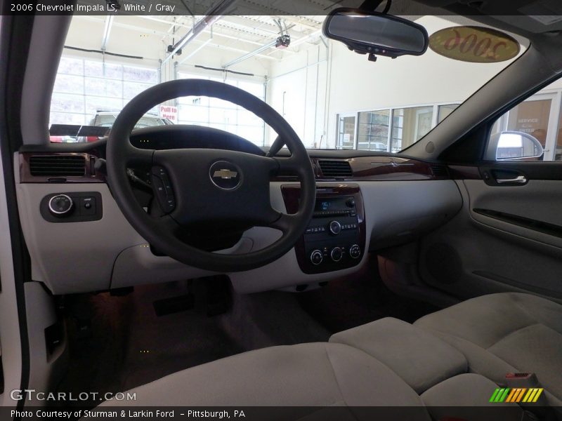 White / Gray 2006 Chevrolet Impala LS