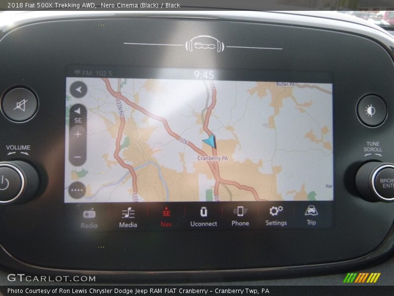 Nero Cinema (Black) / Black 2018 Fiat 500X Trekking AWD