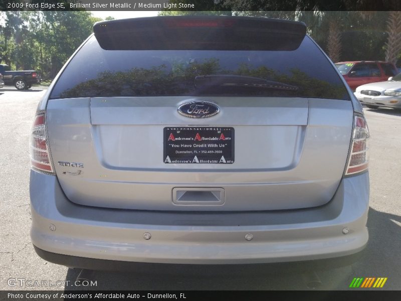 Brilliant Silver Metallic / Medium Light Stone 2009 Ford Edge SE