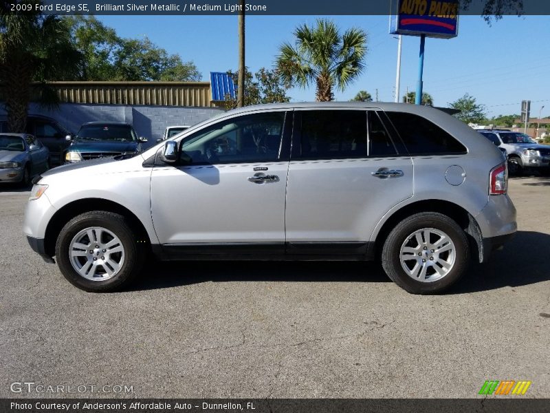 Brilliant Silver Metallic / Medium Light Stone 2009 Ford Edge SE