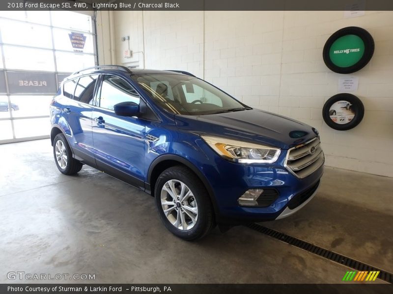 Lightning Blue / Charcoal Black 2018 Ford Escape SEL 4WD