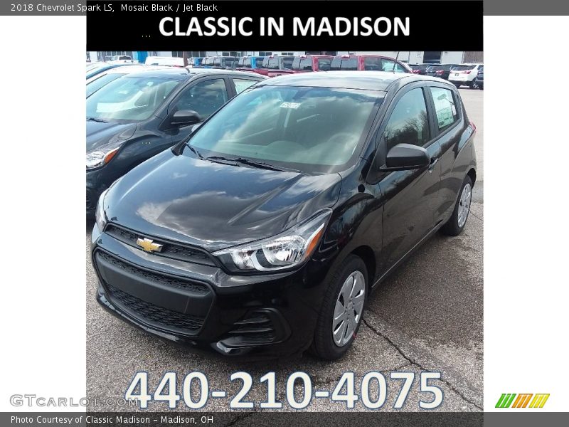 Mosaic Black / Jet Black 2018 Chevrolet Spark LS