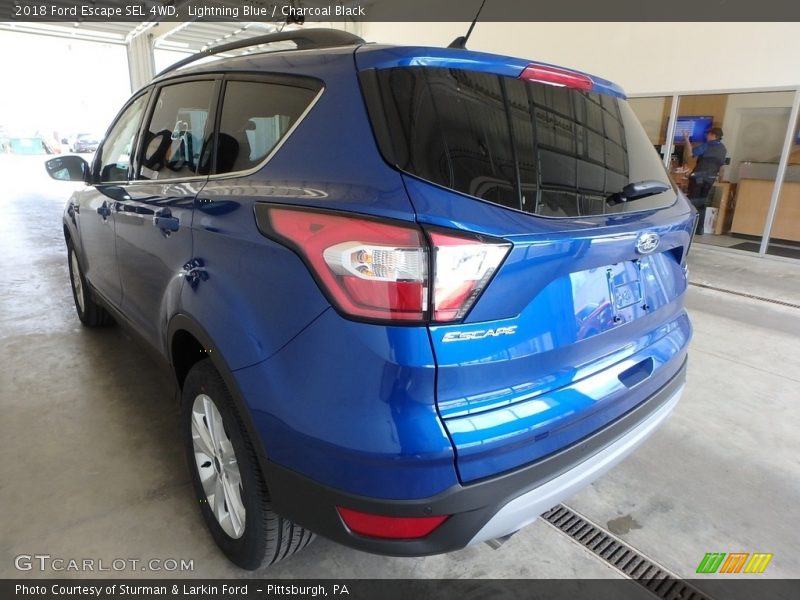 Lightning Blue / Charcoal Black 2018 Ford Escape SEL 4WD