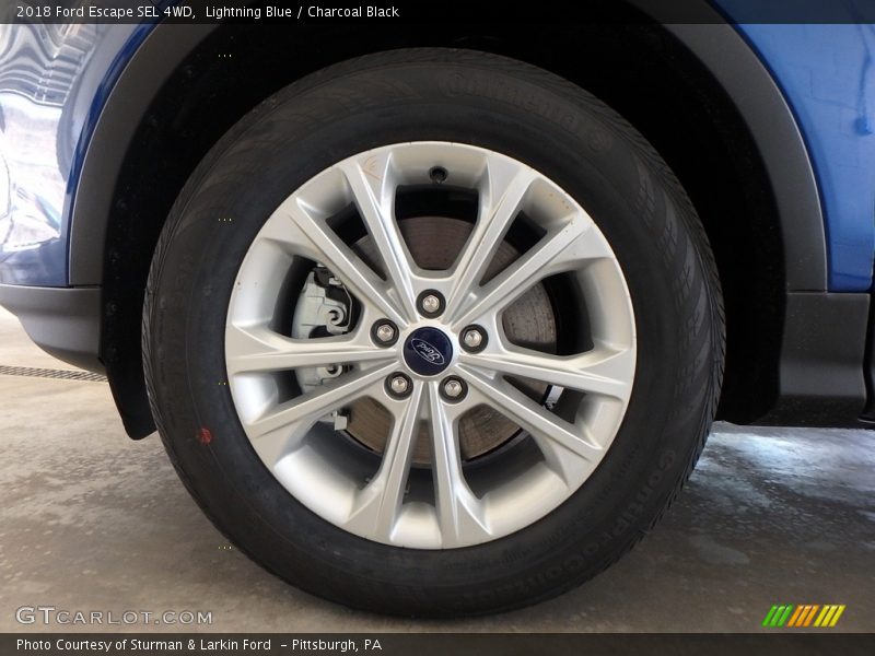Lightning Blue / Charcoal Black 2018 Ford Escape SEL 4WD