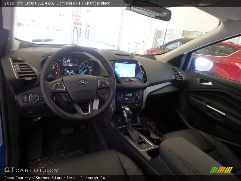 Lightning Blue / Charcoal Black 2018 Ford Escape SEL 4WD