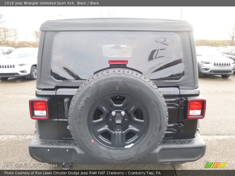 Black / Black 2018 Jeep Wrangler Unlimited Sport 4x4