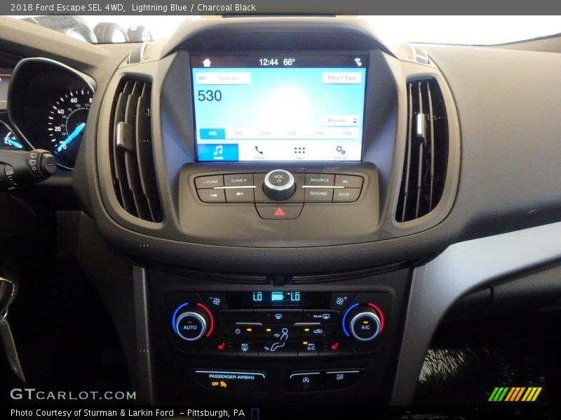 Lightning Blue / Charcoal Black 2018 Ford Escape SEL 4WD